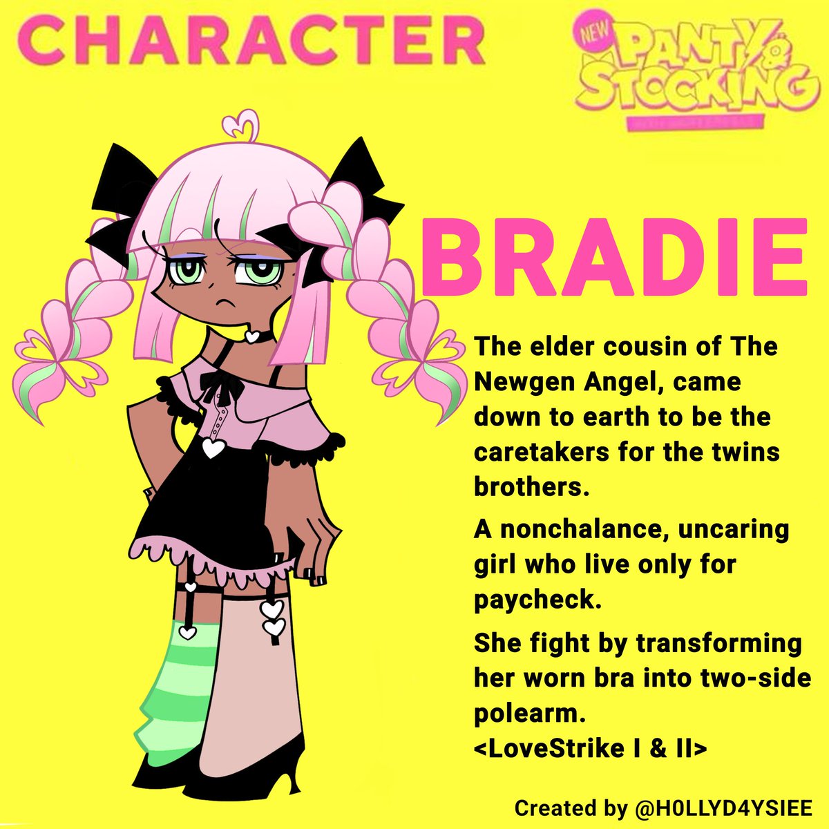 ChanChouko29's tweet photo. PASWG/Panty&amp;Stocking OC, Bradie
#PantyAndStockingSeason2 #paswgoc https://t.co/BwdxRYMqiE