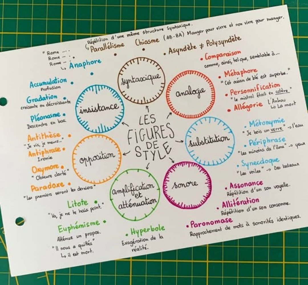 homoenverdad's tweet image. Tellement clair ! Si seulement j&apos;avais pu avoir un tel tableau récapitulatif des grandes figures de style françaises au lycée... #francais #FiguresDeStyle #FigureDeStyle #Synthèse