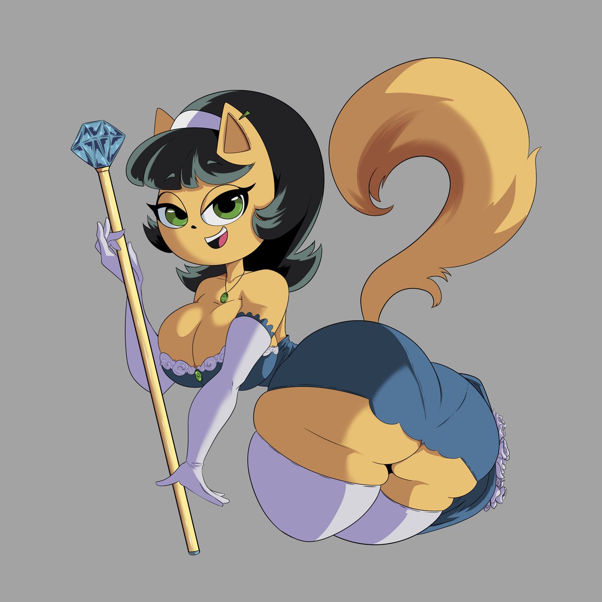 I really wanted to draw it, it turned out very beautiful.
😍😍😍😍
Kitty didn't win the poll, but I see a lot of people like her. I include myself.
#kittykatswell #TUFFPuppy #furry 
<a href="/g_727/">@g_813</a>
