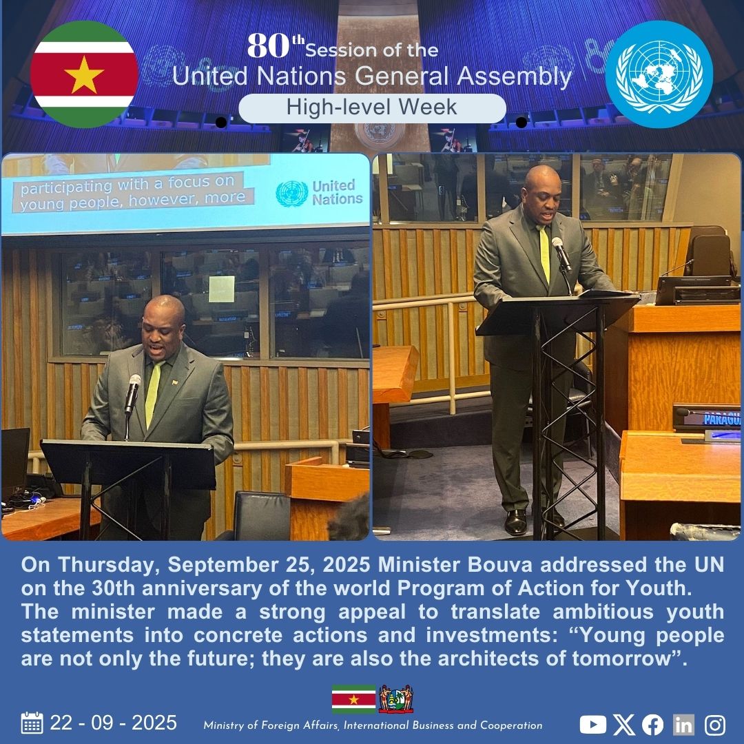 Ministry of Foreign Affairs Suriname (@mofasur) on Twitter photo 