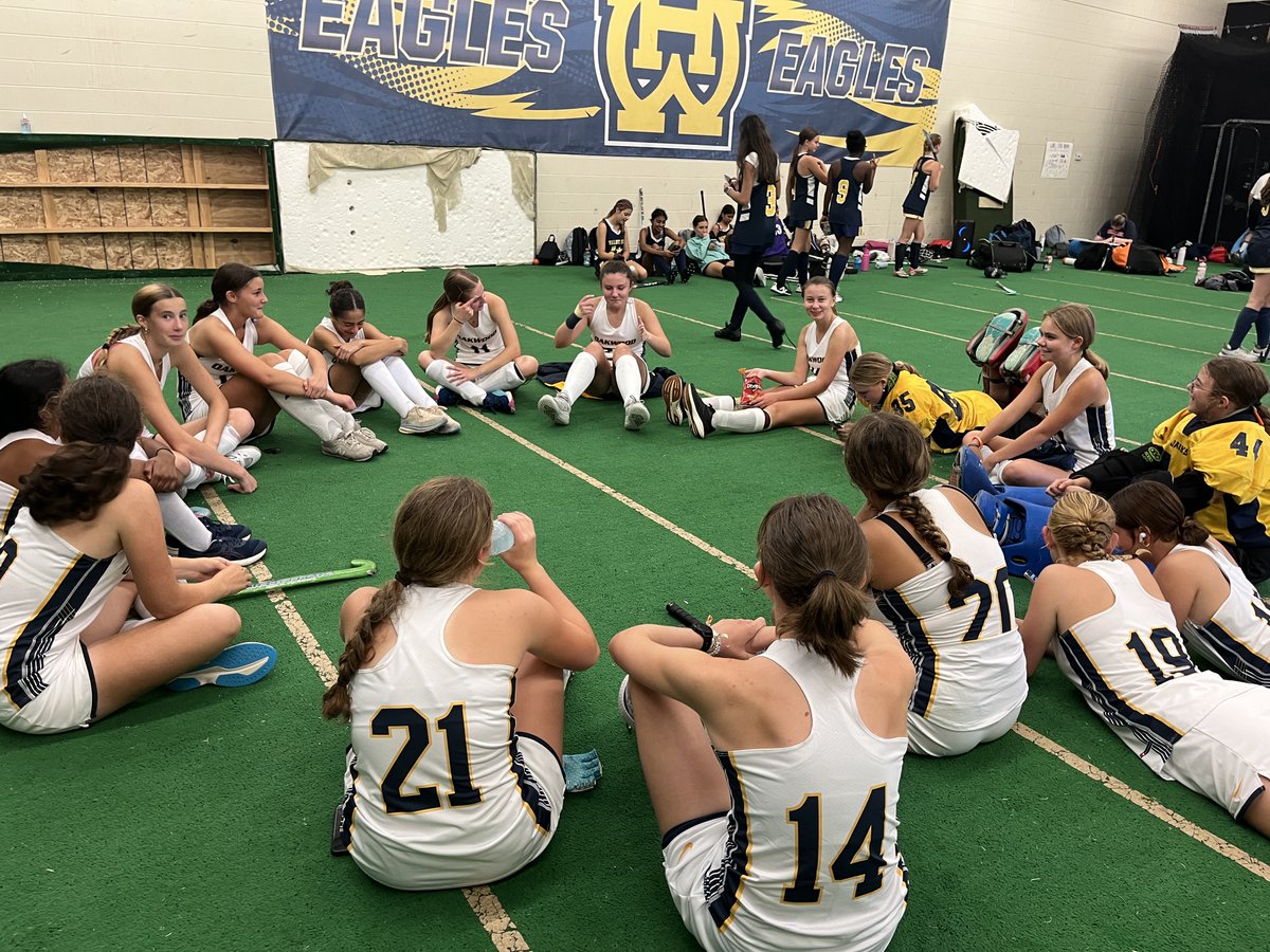 Varsity beat Walnut Hills 4-0. Goals by Emma and Abby Hyatt, Oakley, and Dalrymple. Assists by Emma, Abby, and Oakley.