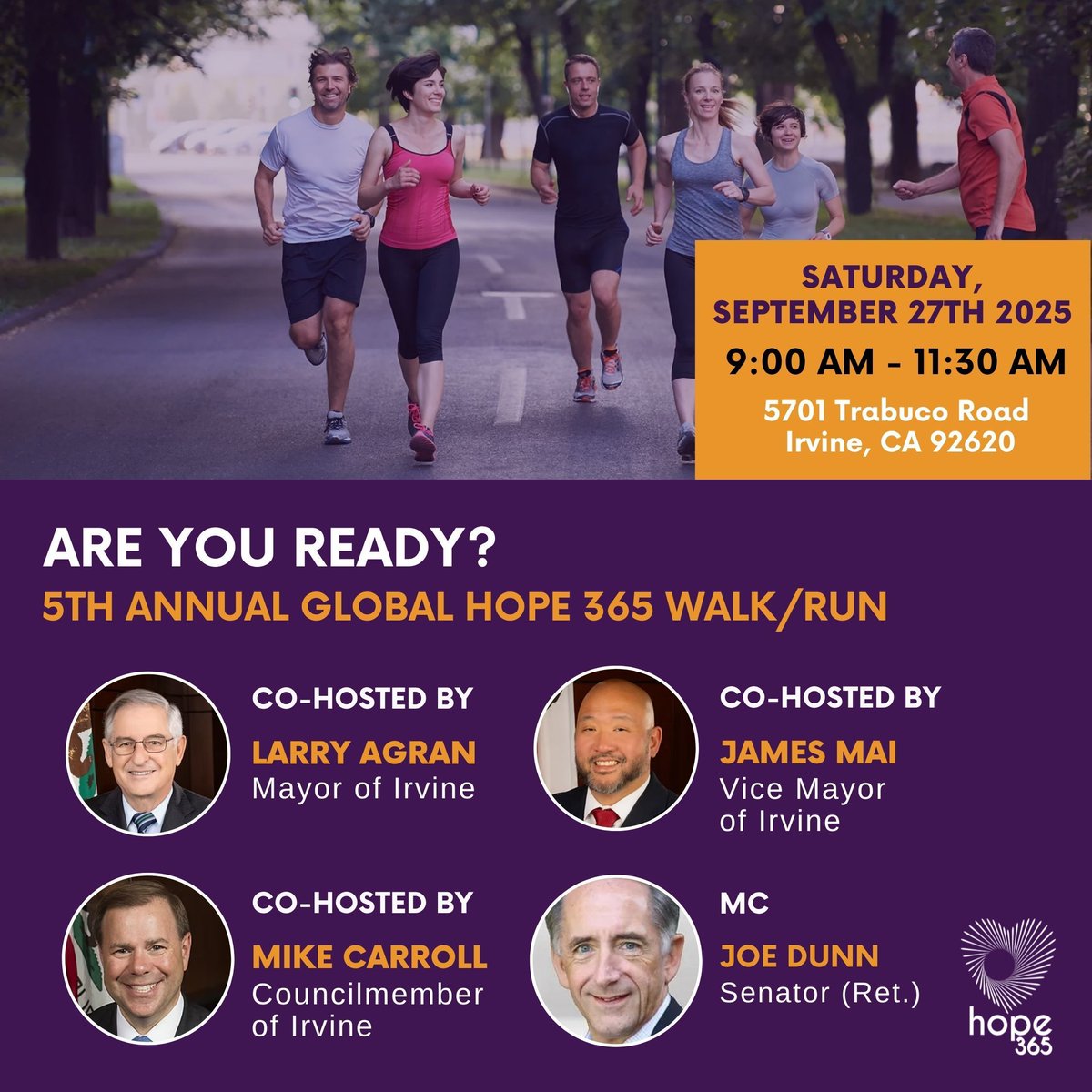 🌟 Leadership in Action 

 This year’s Walk/Run is proudly co-hosted by community leaders who believe in protecting children and creating a safer future.

Join them, walk beside them, and be part of this powerful day of unity and action. 👉 Register Here: globalhope365.networkforgood.com/events/77745-5…