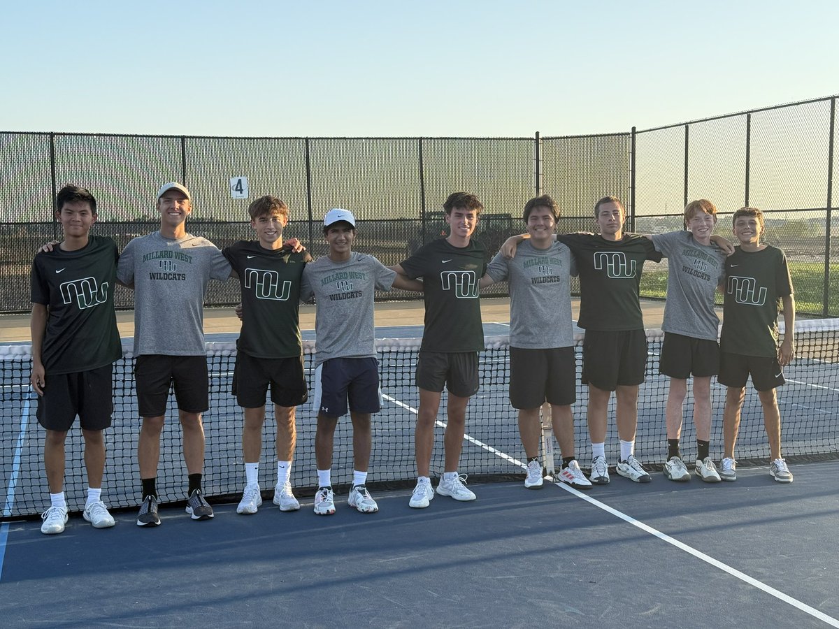 Wildcats win 5-4 in dual against Elkhorn South. Huge win for #2 doubles Lucas Askew and Davis Schulte.
