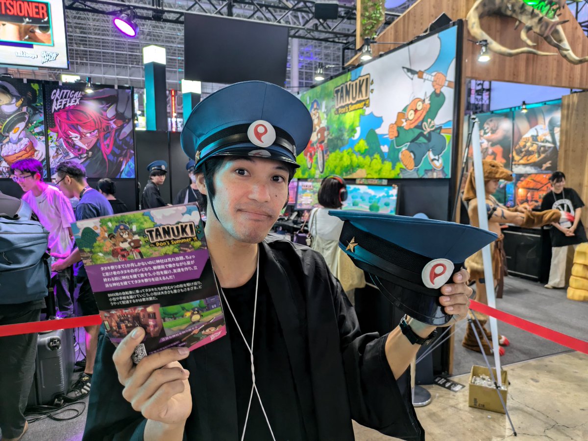 Denkiworks ⚡ 🦝 TANUKI: Pon's Summer Wishlist Now! (@denkiworks) on Twitter photo TOKYO GAME SHOW 2025 - Day 2!
Play TANUKI: Pon's Summer at the <a href="/critical_reflex/">CRITICAL REFLEX</a> booth in Hall 2.
Get yourself a free Post Officer Hat! 🏣 🤠
Come say hello to Pon! TOKYO GAME SHOW 2025 - Day 2!
Play TANUKI: Pon's Summer at the <a href="/critical_reflex/">CRITICAL REFLEX</a> booth in Hall 2.
Get yourself a free Post Officer Hat! 🏣 🤠
Come say hello to Pon!