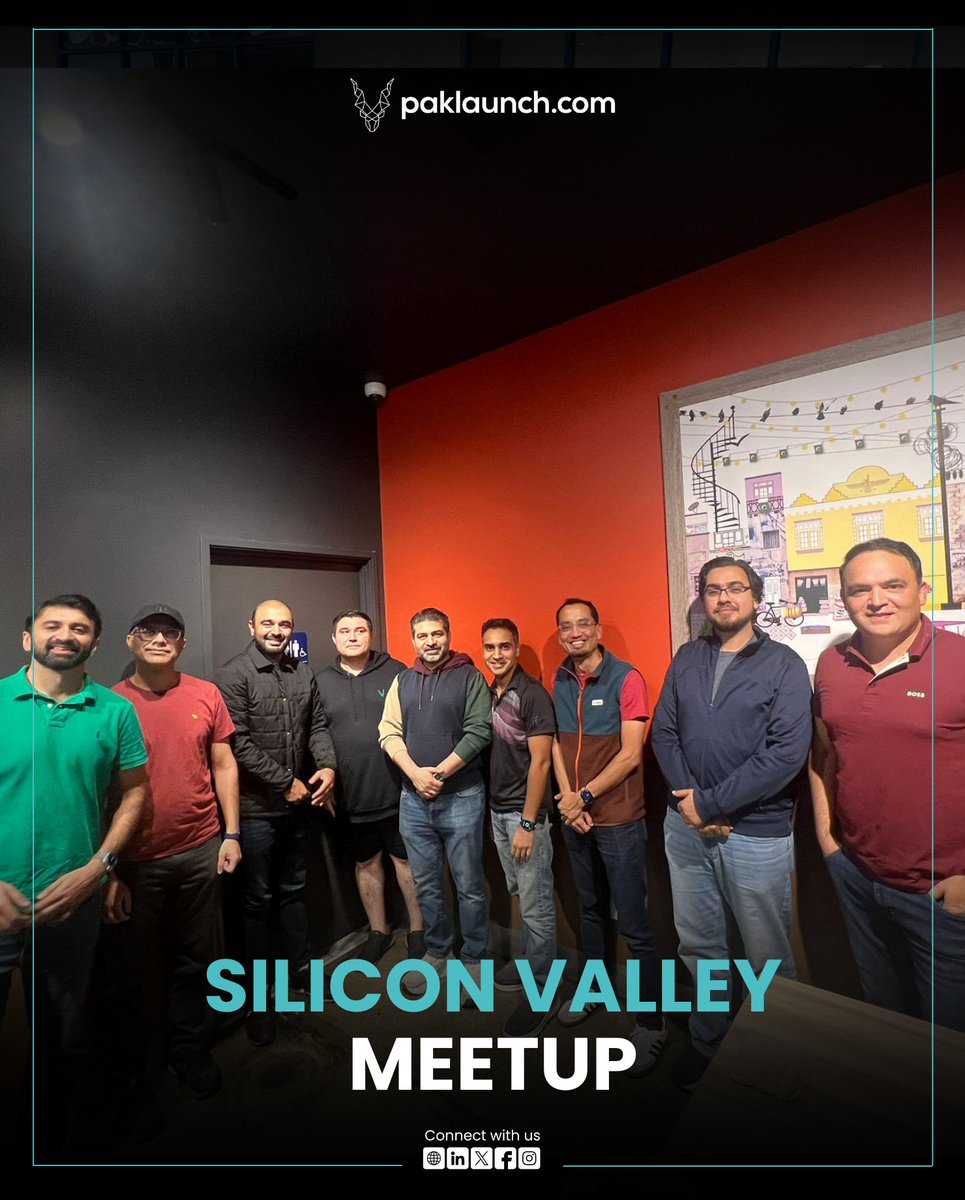 paklaunchdotcom's tweet image. Highlights from the Paklaunch Silicon Valley Meetup!
Founders, investors, and professionals came together for an evening of conversations and connections.
#Paklaunch #SiliconValleyMeetup #NetworkingEvent #PakistaniStartups #PakistaniProfessionals