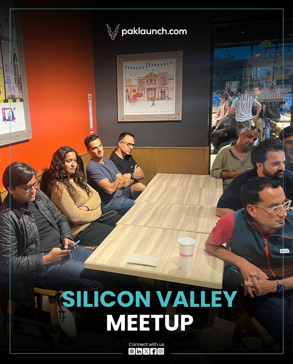 paklaunchdotcom's tweet image. Highlights from the Paklaunch Silicon Valley Meetup!
Founders, investors, and professionals came together for an evening of conversations and connections.
#Paklaunch #SiliconValleyMeetup #NetworkingEvent #PakistaniStartups #PakistaniProfessionals