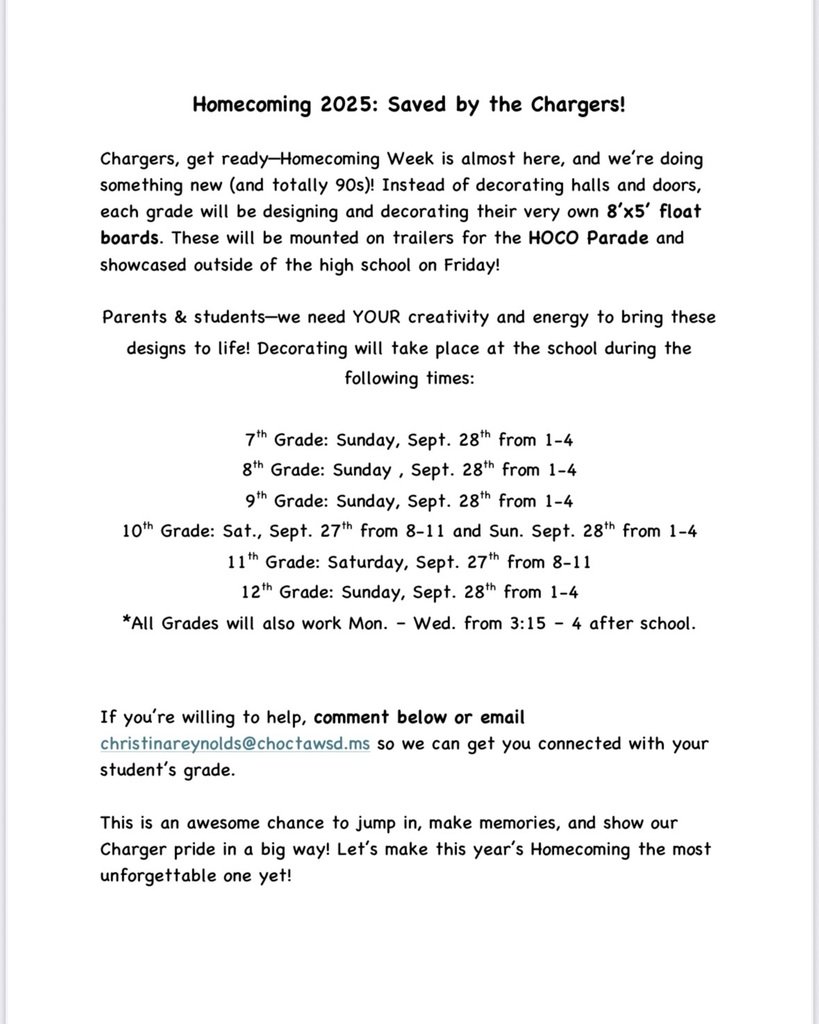 Homecoming for CCHS!