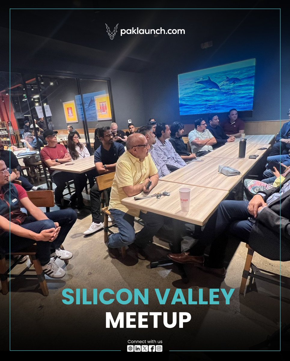 paklaunchdotcom's tweet image. Highlights from the Paklaunch Silicon Valley Meetup!
Founders, investors, and professionals came together for an evening of conversations and connections.
#Paklaunch #SiliconValleyMeetup #NetworkingEvent #PakistaniStartups #PakistaniProfessionals