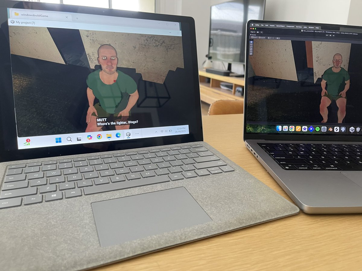 always so stoked when the windows test build works as it should 🤙 

#indiedev #gamedev #solodev #unity #blender #unity3d #macbook #windows #aussiegaming