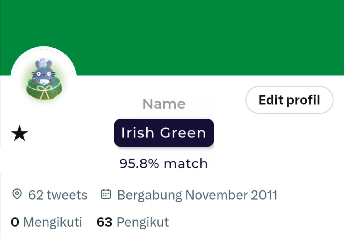 [BA only] GIVEAWAY acc header warna irish green 

mau dipake buat pribadi boleh, mau dijual juga boleh yg penting bermanfaat buat winnernya. follow aku &amp; repost twit ini aja. goodluck♡

#zonauang