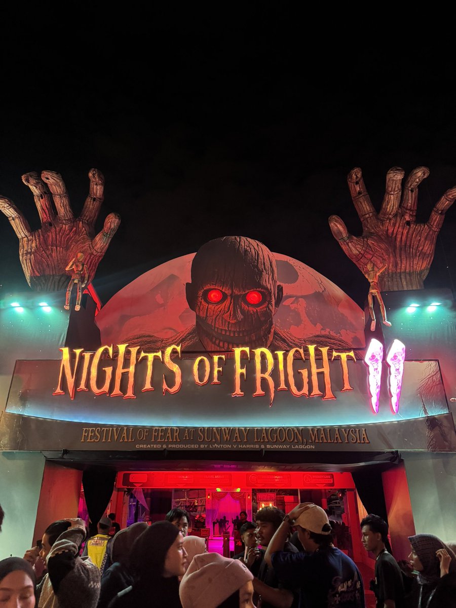 hakeemjaffriaaz's tweet photo. Thanks for invitation !

#NightsOfFright11 #NOF11
 #Klookmy
#SunwayLagoonMY #SunwayLagoonStudios #AwesomeMoments https://t.co/EBsH6FVz3S