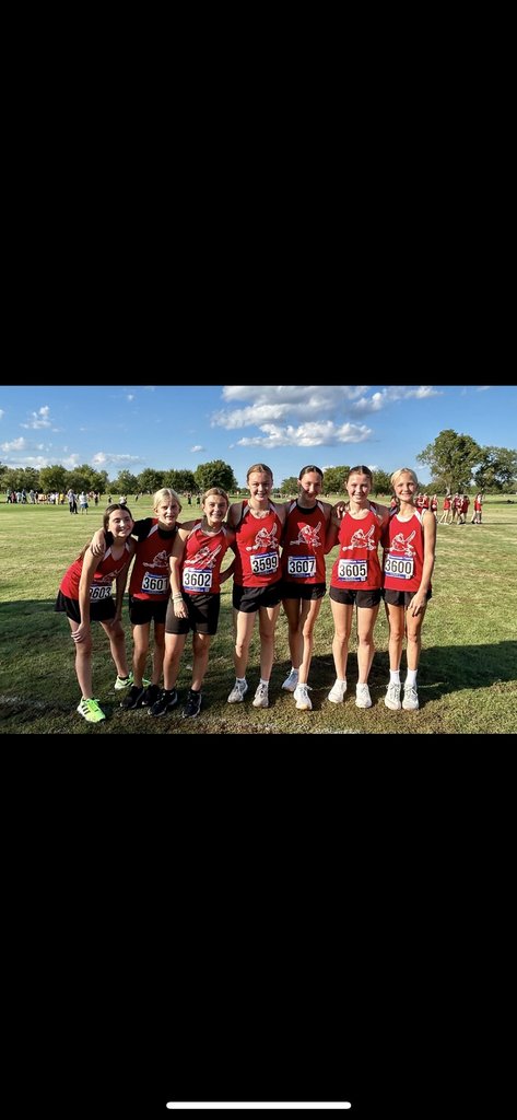 grove_athletics's tweet photo. MS Girls were led by Locklyn Ward to a 2nd place finish at the Booker T Invitational. Also medaling were Ayla Crowder(8), Brantly Bergmann(11) and Cheyenne Davis(13). https://t.co/cfMMjljIR0