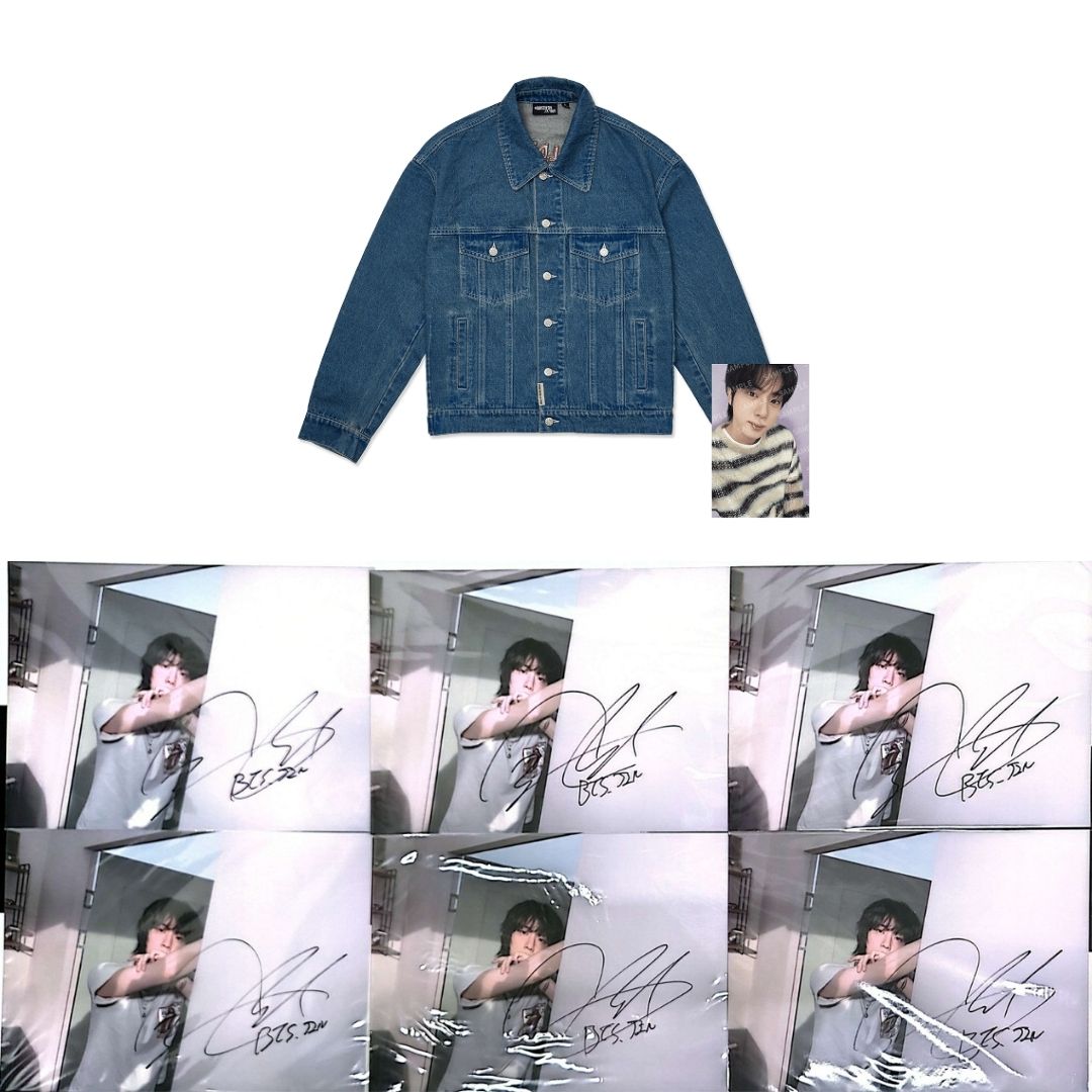 【RUNSEOKJIN】デニムジャケット　M 新品未開封トレカ付 BTS JIN RUNSEOKJIN】デニムジャケット M 新品未開封トレカ付 BTS JIN