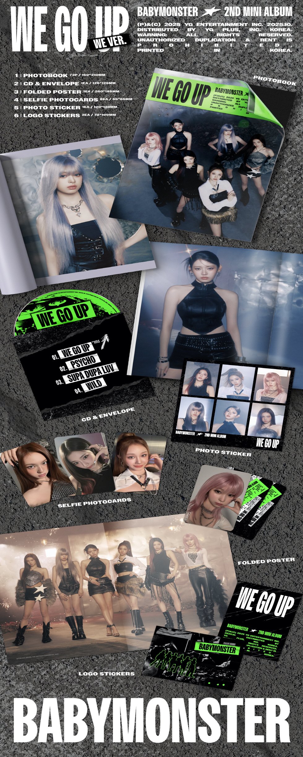 Babymonster Photobook ver. 新品未開封アルバム30枚 Amazon.com: Dreamus BABYMONSTER BABYMONS7ER 1st Mini Album