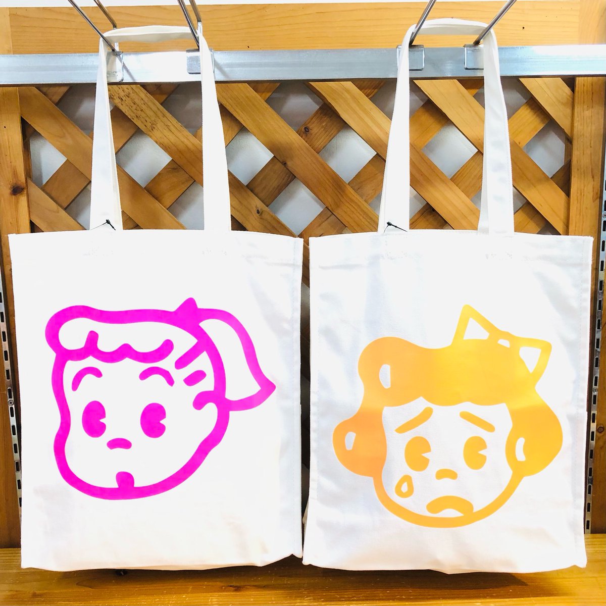 オサムグッズ台湾　限定　ポップアップ　クラフトトートバッグ　ピンク トートバッグ オサムグッズ台湾 限定 ポップアップ クラフトトートバッグ