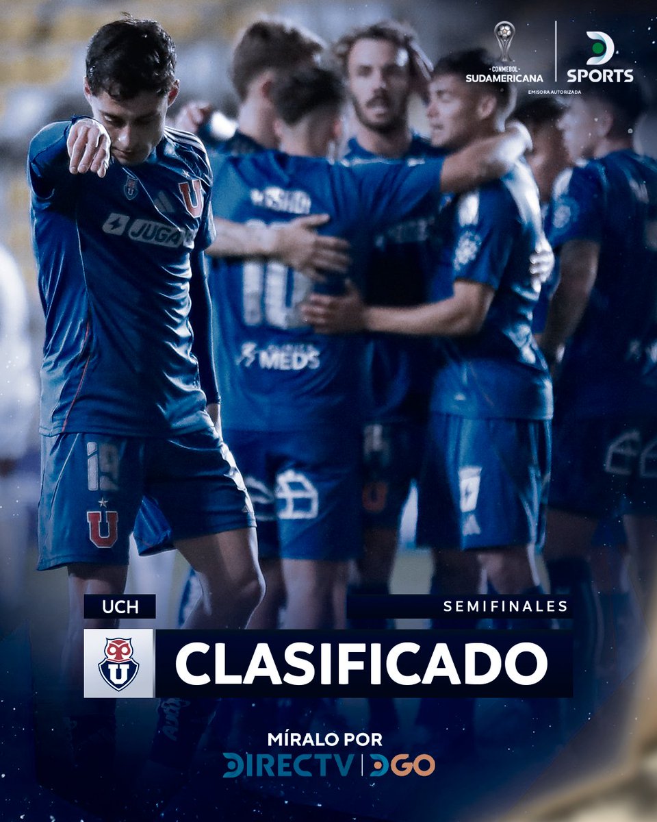 DSports's tweet photo. ¡UNIVERSIDAD DE CHILE AVANZÓ A SEMIFINALES DE LA #Sudamericana! 🔥

🇨🇱🏆 El equipo chileno venció 2-1 a Alianza Lima tras el 0-0 en la ida y jugará la próxima instancia de la CONMEBOL #SudamericanaEnDSPORTS. 

⚽ Assadi y Altamirano, los goles. Descontó Castillo en la visita. 

🏟 Enfrentará a Lanús. 

📸 UdCH