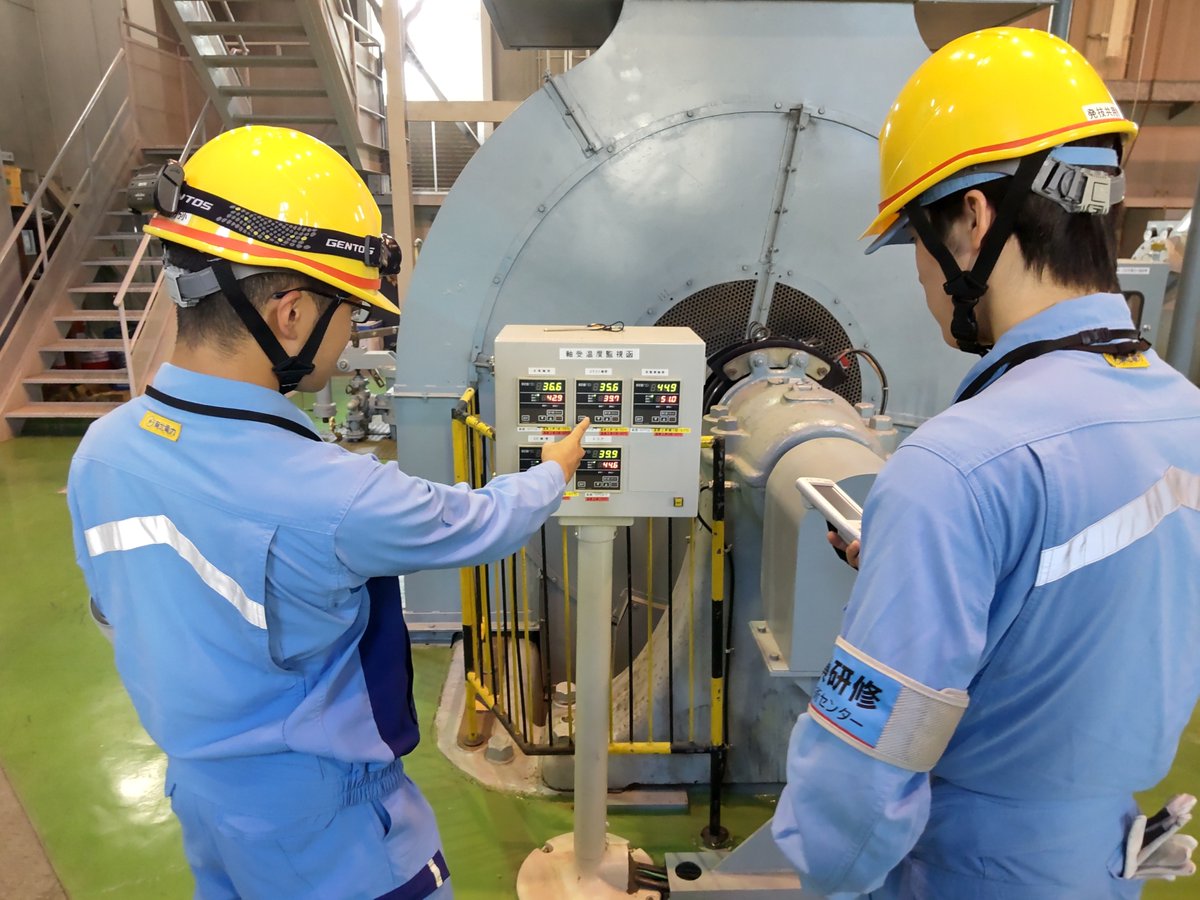 🌊旭発電所（山形県朝日町）において、水力部門の新入社員教育を実施