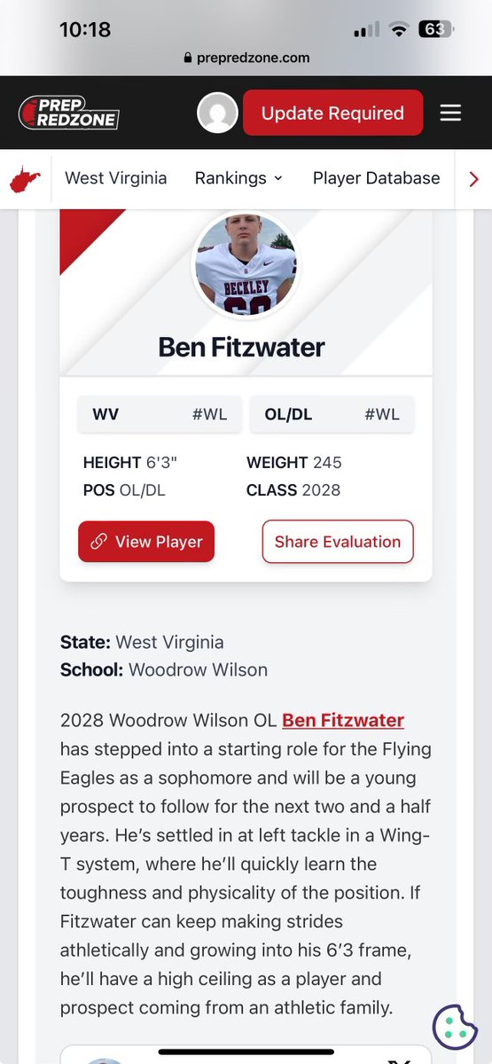 Thank you <a href="/PrepRedzoneWV/">Prep Redzone West Virginia</a> for the write up 
<a href="/BeckleyFB/">Beckley Football</a> <a href="/StreetSarrett/">Street Sarrett</a> <a href="/CoalfieldsCo/">Coalfields & Co.</a>