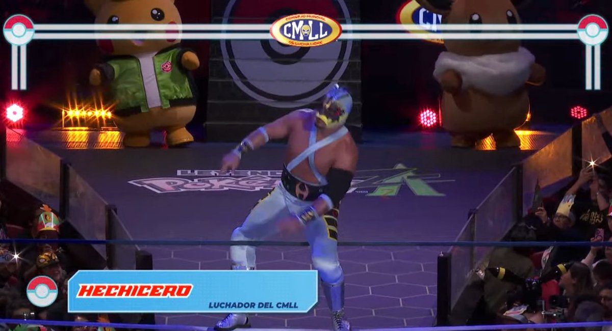 SamiKOSection's tweet image. Hechicero dressed like Machoke #CMLL #PokemonLegendenZA