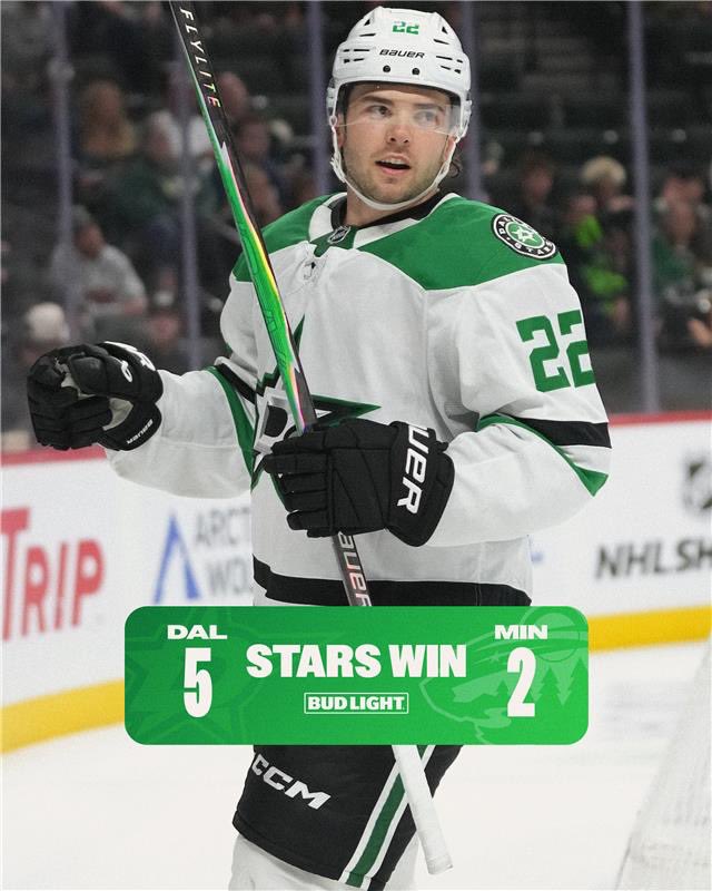 HOW ABOUT THAT THIRD PERIOD? 

STARS WIN! 

<a href="/budlight/">Bud Light</a> | #TexasHockey