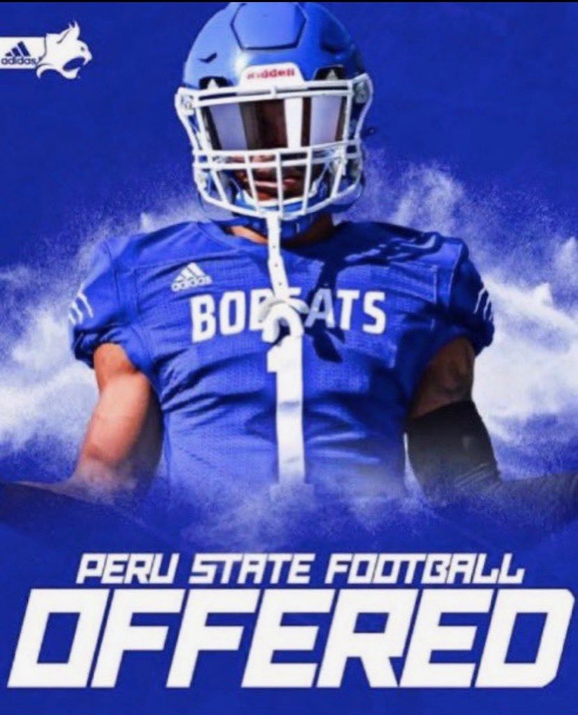 I am blessed to receive an offer from <a href="/CoachHalvorsen/">Wade Halvorsen</a> to <a href="/PSCFootball/">Peru State Football</a>
 <a href="/CoachJonMitch/">Coach Mitchell</a> <a href="/AC_BIG12AU/">Antonio Coleman</a> <a href="/coachcook55/">Coach Markus Cook</a> <a href="/Jeff_XOS/">Jeff Martin</a> <a href="/samspiegs/">Sam Spiegelman</a> <a href="/HallTechSports1/">Hall-Tech Sports</a> <a href="/helmet2helmt251/">Helmet2Helmet251</a> <a href="/MikeRoach247/">Mike Roach</a> <a href="/SWiltfong_/">Steve Wiltfong</a> <a href="/BenThomasPreps/">Ben Thomas</a> <a href="/WHYNOTWHS/">Williamson Lions Football</a>
#G1GB✝️ #AGTG🙏🏾