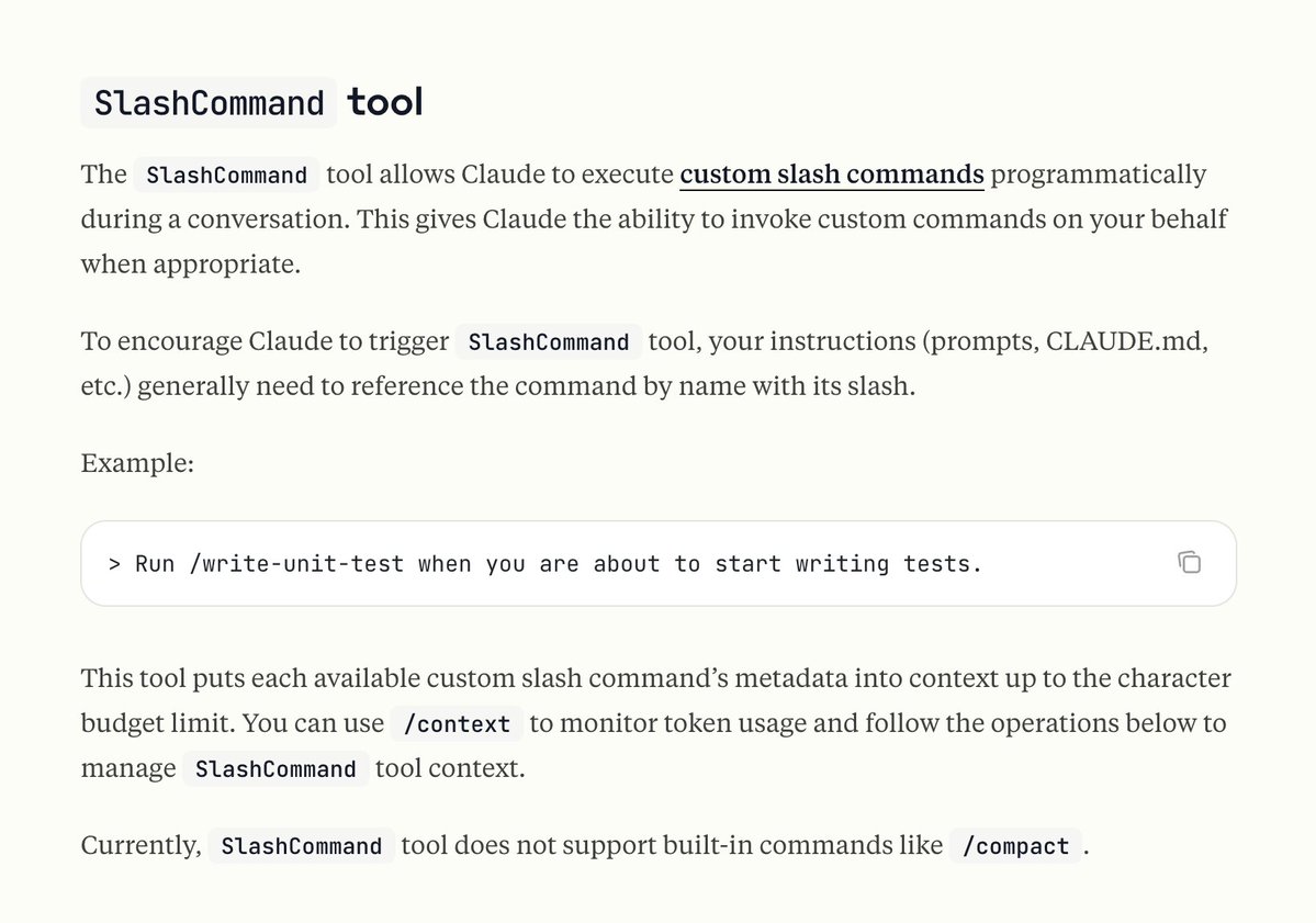 SlashCommand settings