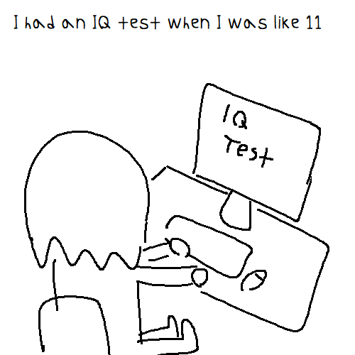 lowgradef's tweet photo. my IQ test result

1/2 https://t.co/U0oXr4McPS