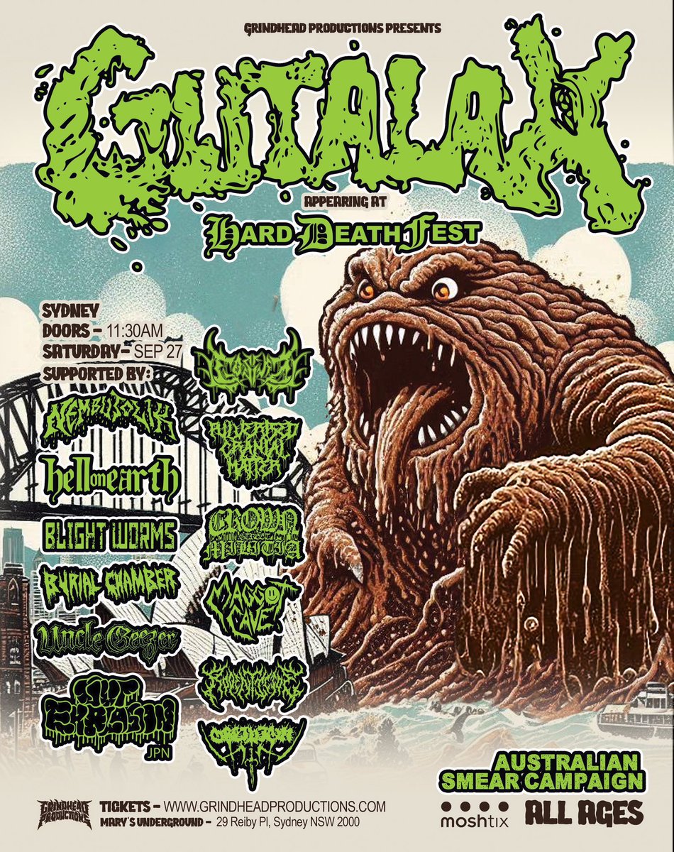 GutExplosionJP's tweet image. シドニーに到着しました✈️
本日は観光！
明日はMary&apos;s UndergroundにてHARD DEATH FESTに出演します🔥
我々は16時頃からの出演予定です。