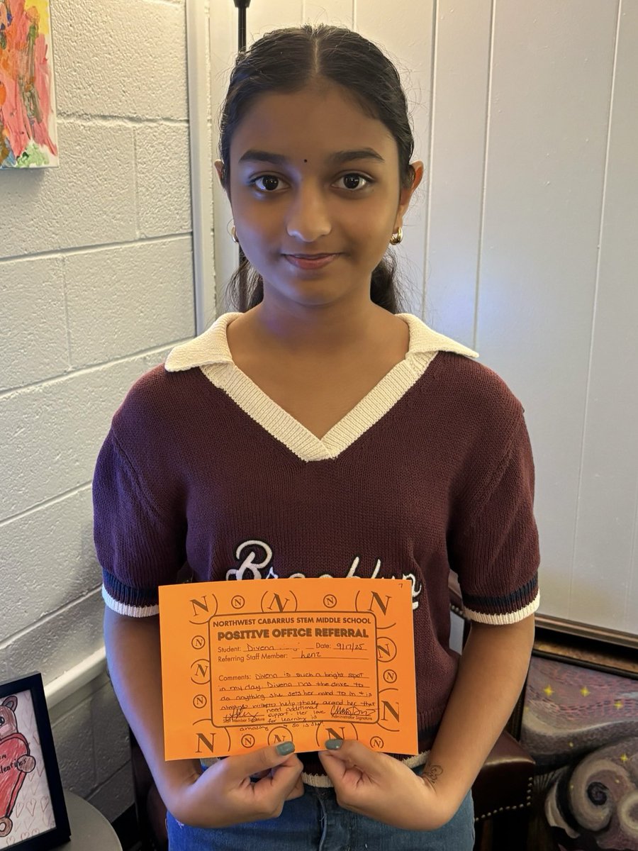 NW Cabarrus Middle (@ncmstitans) on Twitter photo We couldn’t end the day without recognizing our incredible students with positive referrals! 🧡🖤 We couldn’t end the day without recognizing our incredible students with positive referrals! 🧡🖤