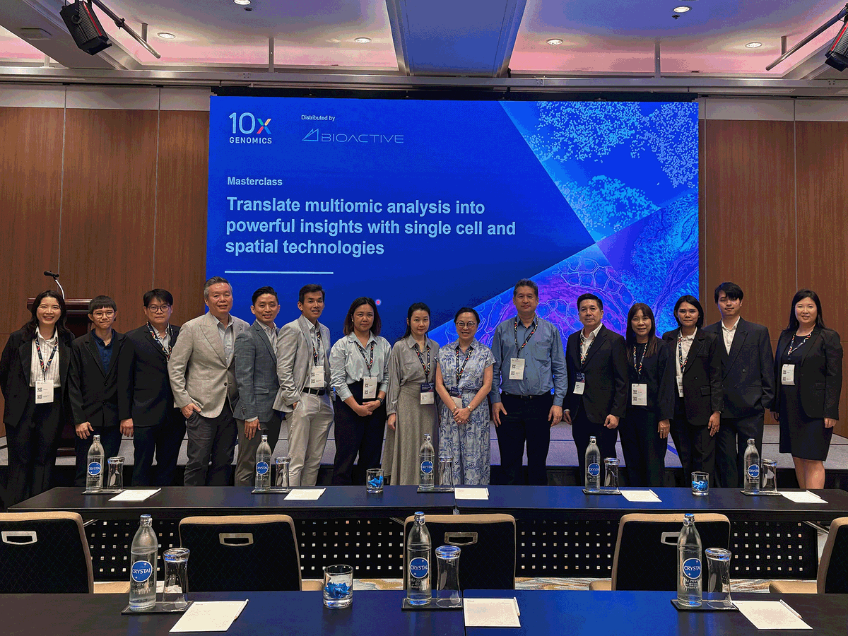 10xGenomics's tweet image. That&apos;s a wrap on our SEA roadshow series! Over 200 attendees joined us in Thailand, Indonesia &amp;amp; Malaysia. We covered clinical research, AI, #singlecell and #spatial technologies &amp;amp; launched a new master class. Thanks to our partners: Next Gene, BioActive &amp;amp; Biogenome!