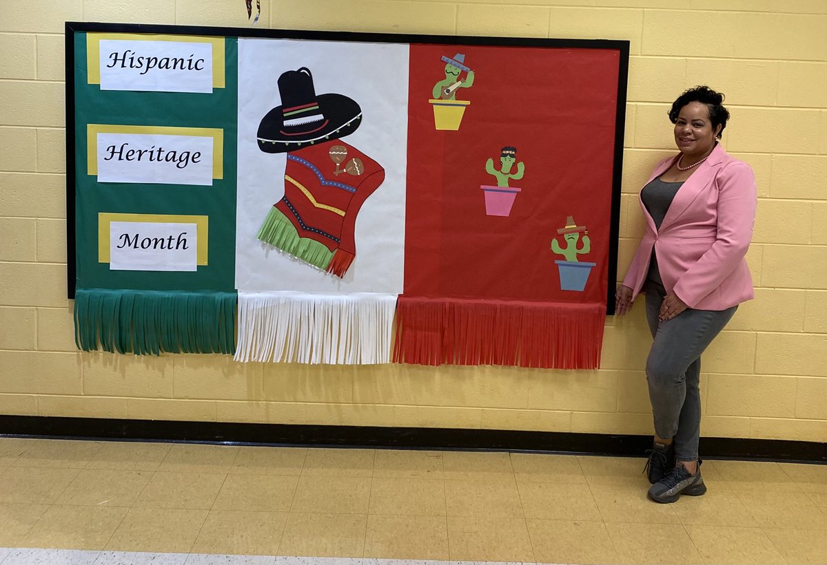 Another one of my displays…Happy Hispanic Heritage Month! 🌵🪇🪕⁦<a href="/GullattES1/">GullattES</a>⁩