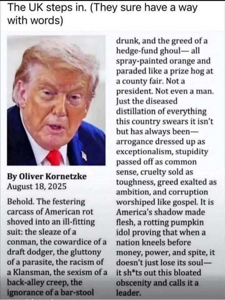 We are on a highway to Hell ( and folks ask why we want to move out of this country). #TrumpisaNationalDisgrace