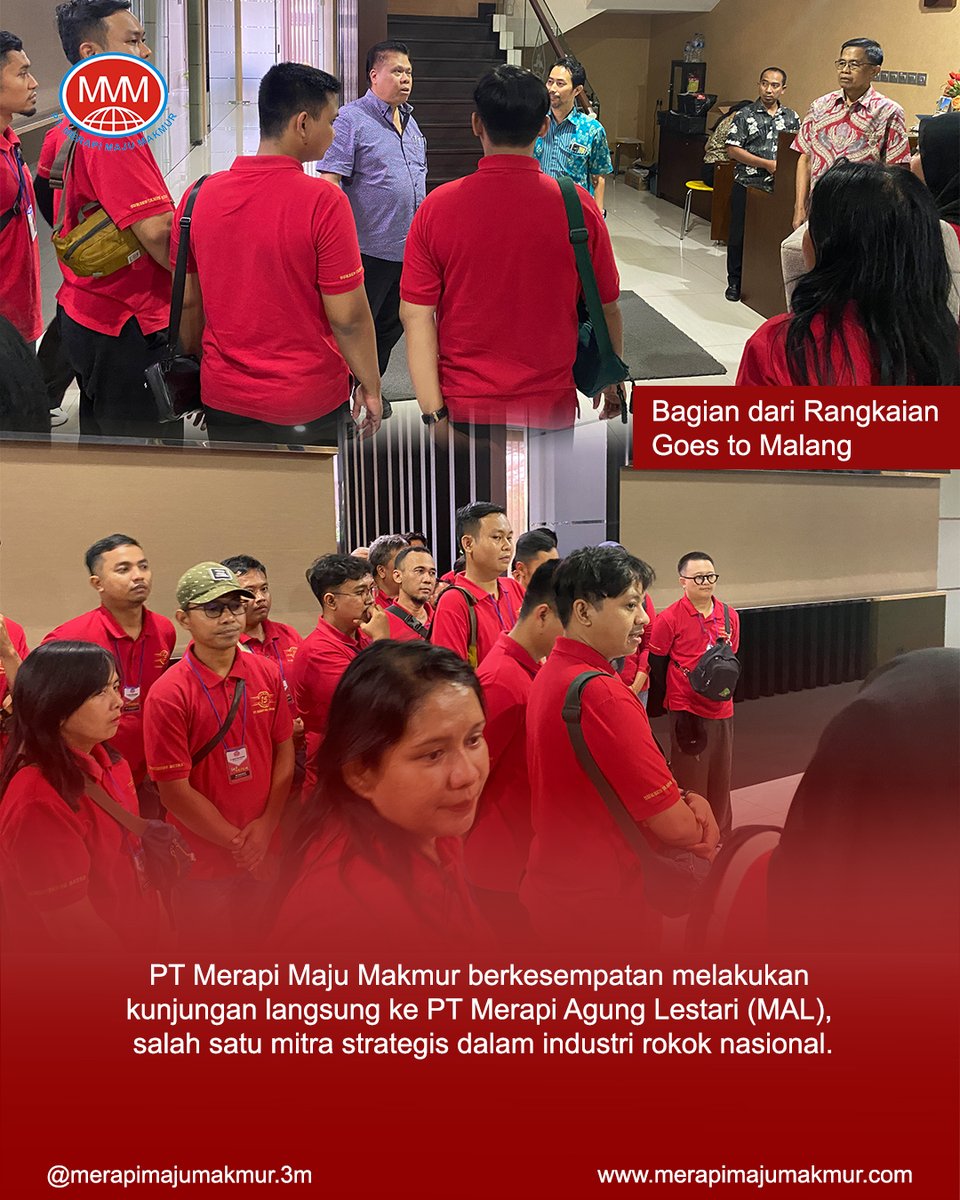 MerapiMJMkmr's tweet photo. PT Merapi Agung Lestari (MAL) salah satu mitra utama kami, dan salah satu mitra stategis dalam industri rokok nasional.

Dengan hubungan yang kokoh, kami percaya langkah ini akan terus memberikan manfaat berkelanjutan bagi semua pihak.
#ptmerapimajumakmur #suksestanpabatas https://t.co/u1DtegKAl1