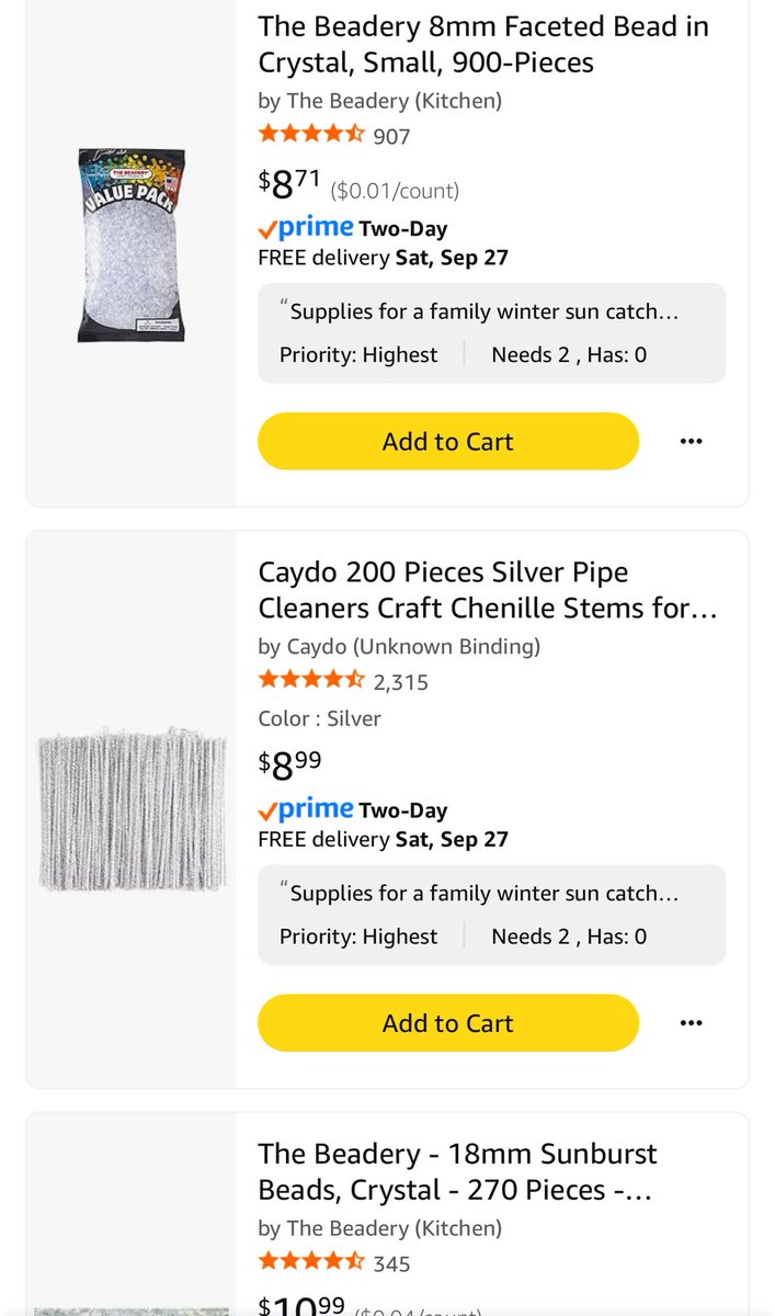 <a href="/kaydee816/">Mrs. H 🍎</a> Thanks for a place to share. Any support (donation or repost) would be so appreciated! My list has been stuck since the end of summer and we could really use the beads for a family gift. Thanks again! amazon.com/hz/wishlist/ls…