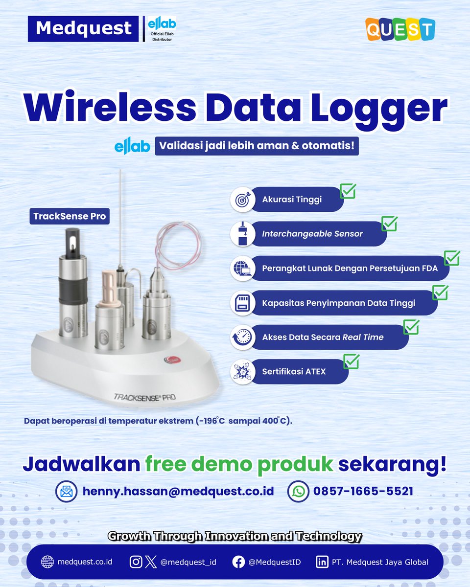 medquest_id's tweet image. 𝗚𝗲𝗻𝗲𝗿𝗮𝘀𝗶 𝘁𝗲𝗿𝗯𝗮𝗿𝘂 𝘀𝘂𝗱𝗮𝗵 𝗵𝗮𝗱𝗶𝗿!
Mau lihat langsung bagaimana Ellab bekerja? 𝗝𝗮𝗱𝘄𝗮𝗹𝗸𝗮𝗻 𝗳𝗿𝗲𝗲 𝗱𝗲𝗺𝗼 𝗽𝗿𝗼𝗱𝘂𝗸 𝘀𝗲𝗸𝗮𝗿𝗮𝗻𝗴!
📧 𝗵𝗲𝗻𝗻𝘆.𝗵𝗮𝘀𝘀𝗮𝗻@𝗺𝗲𝗱𝗾𝘂𝗲𝘀𝘁.𝗰𝗼.𝗶𝗱
📲 𝟬𝟴𝟱𝟳-𝟭𝟲𝟲𝟱-𝟱𝟱𝟮𝟭
#Ellab #DataLogger