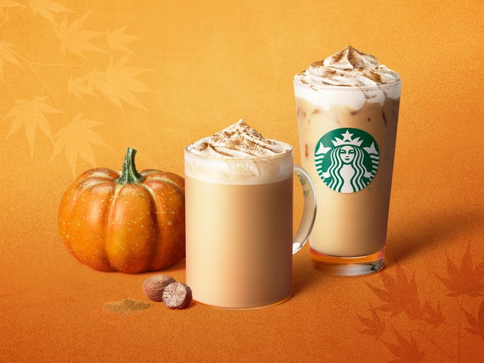 modelpress's tweet image. スタバに秋の風物詩「パンプキン スパイス ラテ」復活🎃🥛✨️

🟤おすすめカスタマイズ3つをご紹介🦢
🟤秋限定フードも同時登場

🔻9月29日発売🍁
mdpr.jp/gourmet/4651476

#スタバ #スターバックス