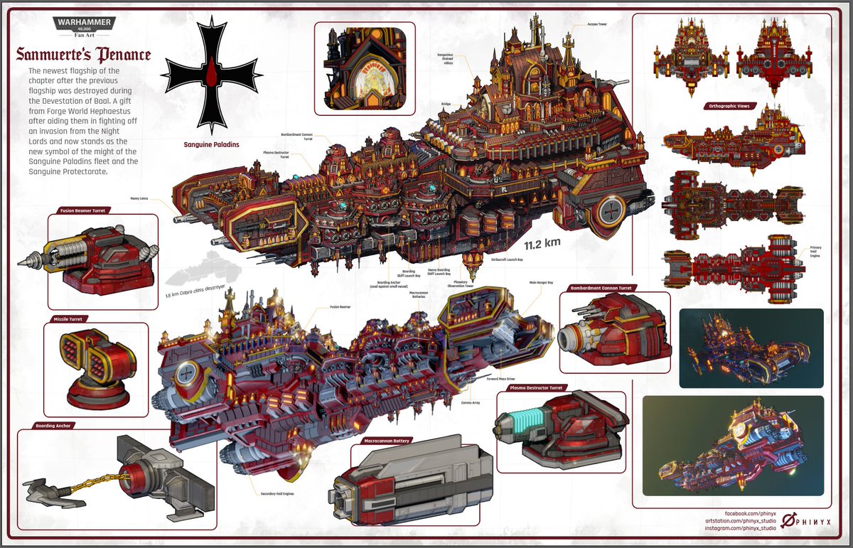 kkoesnodihardjo's tweet image. Modified battlebarge for my client&apos;s homebrew chapter! #scifi #spaceship #warhammer40k