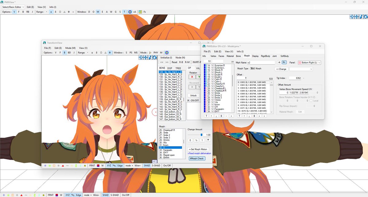 Ramu Nova | EN-Vtuber (@rambol_xp) on Twitter photo Exported a moyano top gun model into VRM, the expressions were a mess so had to clean up first :3 Exported a moyano top gun model into VRM, the expressions were a mess so had to clean up first :3