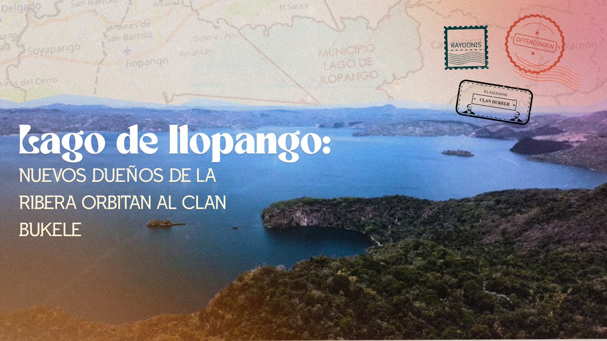 #ApeteciblesLagos | Como ya contamos en el lago de Coatepeque, al clan Bukele le gusta tener tierras en zonas de naturaleza privilegiada. 

Ahora les traemos el caso de #PozaVerde, en el lago de Ilopango; cuyo nuevo dueño donó un terreno a la esposa y la suegra de Yusef Buke. 🧵