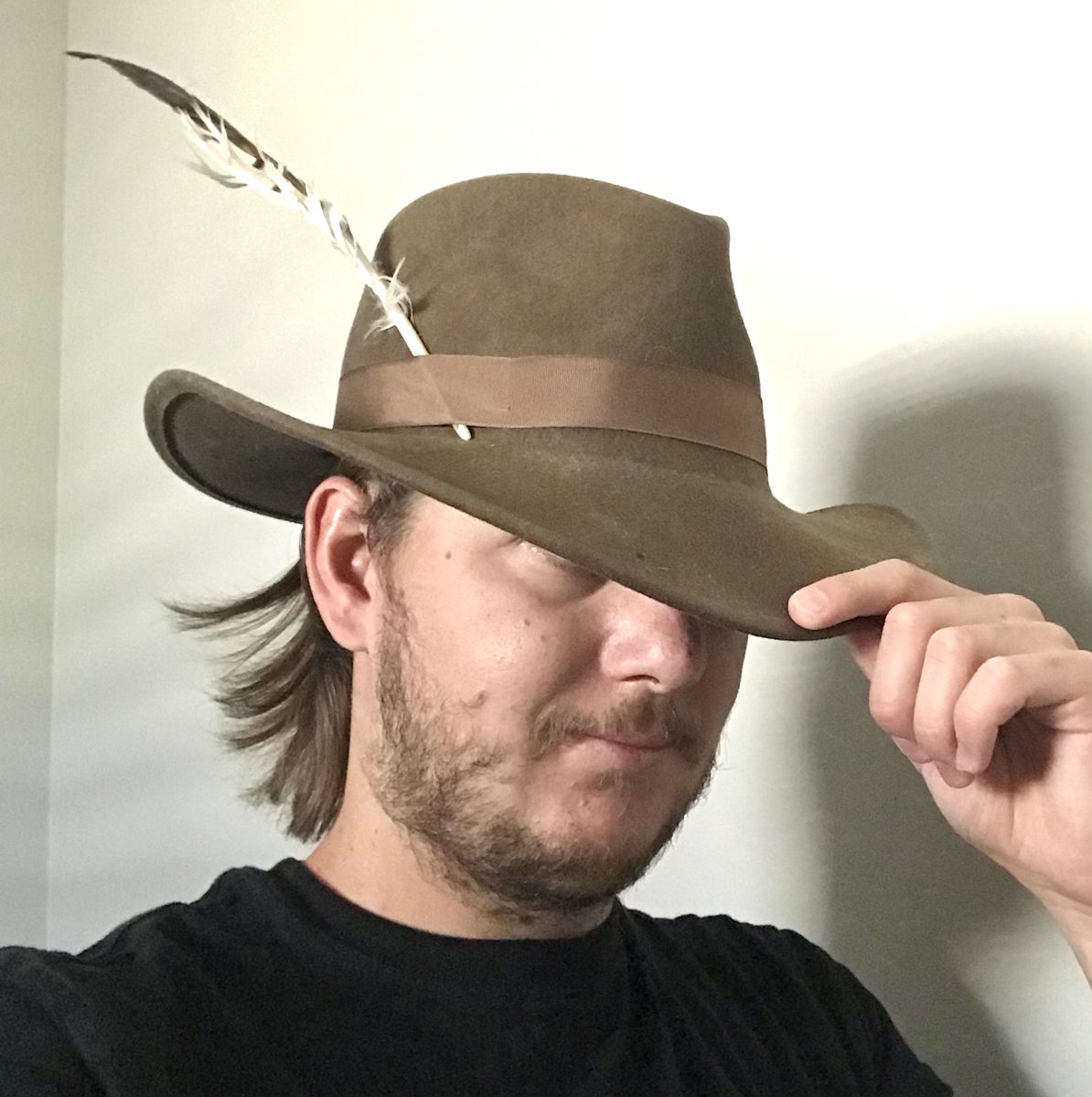 I found my old cowboy hat! 
And it still fits!!!! 😃