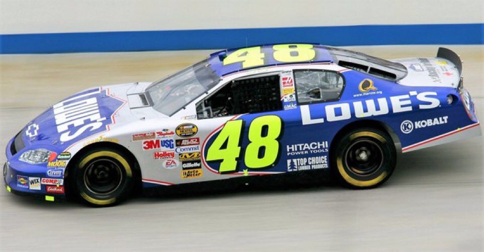 LegendsNascar's tweet image. Jimmie Johnson won the 2005 MBNA NASCAR RacePoints 400 at Dover twenty years ago today. 🏁 

#TheMonsterMile 🏁
