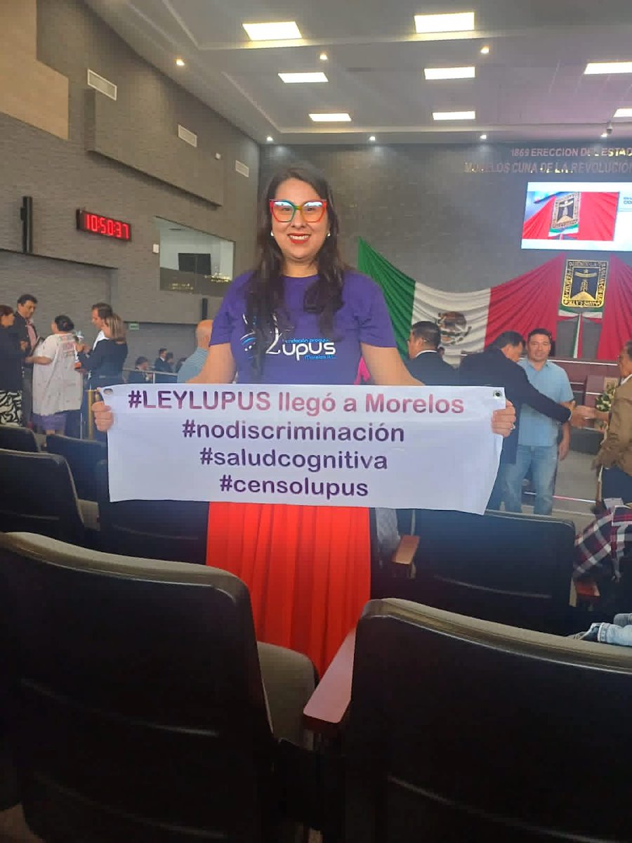 Investigación🧠 "Alteraciones cognitivas y su asociación con actividad de la enfermedad en personas con Lupus Eritematoso sistémico" del #Doctorado en Psicología del <a href="/citpsi/">CITPsi UAEM</a> presente hoy en el <a href="/MorelosCongreso/">H. Congreso del Estado de Morelos</a> 💜 #saludmental #cognicionylupus