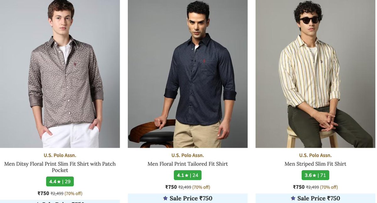 AJIO Loot : US POLO Shirts starting at ₹750

ajiio.in/N0kOXea