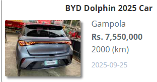 rangaba's tweet photo. BURY YOUR DREAMS: JKGC has stopped taking orders for BYD electric cars and is refunding deposits for October deliveries. Buyers can switch to the hybrid Sealion 5, 6 or Shark 6 with 1.5-litre petrol engines — a shift from green dreams to gas reality. https://t.co/UkciAKW0X6