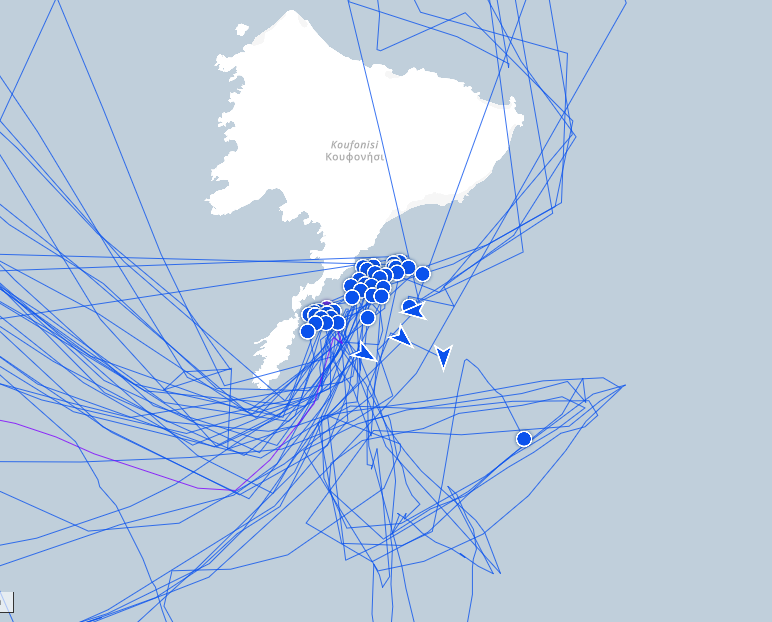 Zeterchens Bootsfahrt hat im Windschatten von Koufonisi bei von Kreta übernachtet, man will wohl nicht zu schnell ankommen.
Geht's heute weiter? Findet sich eine Ausrede Zypern anzulaufen, obwohl das ein ziemlich großer Umweg wäre?
Wir bleiben dran.