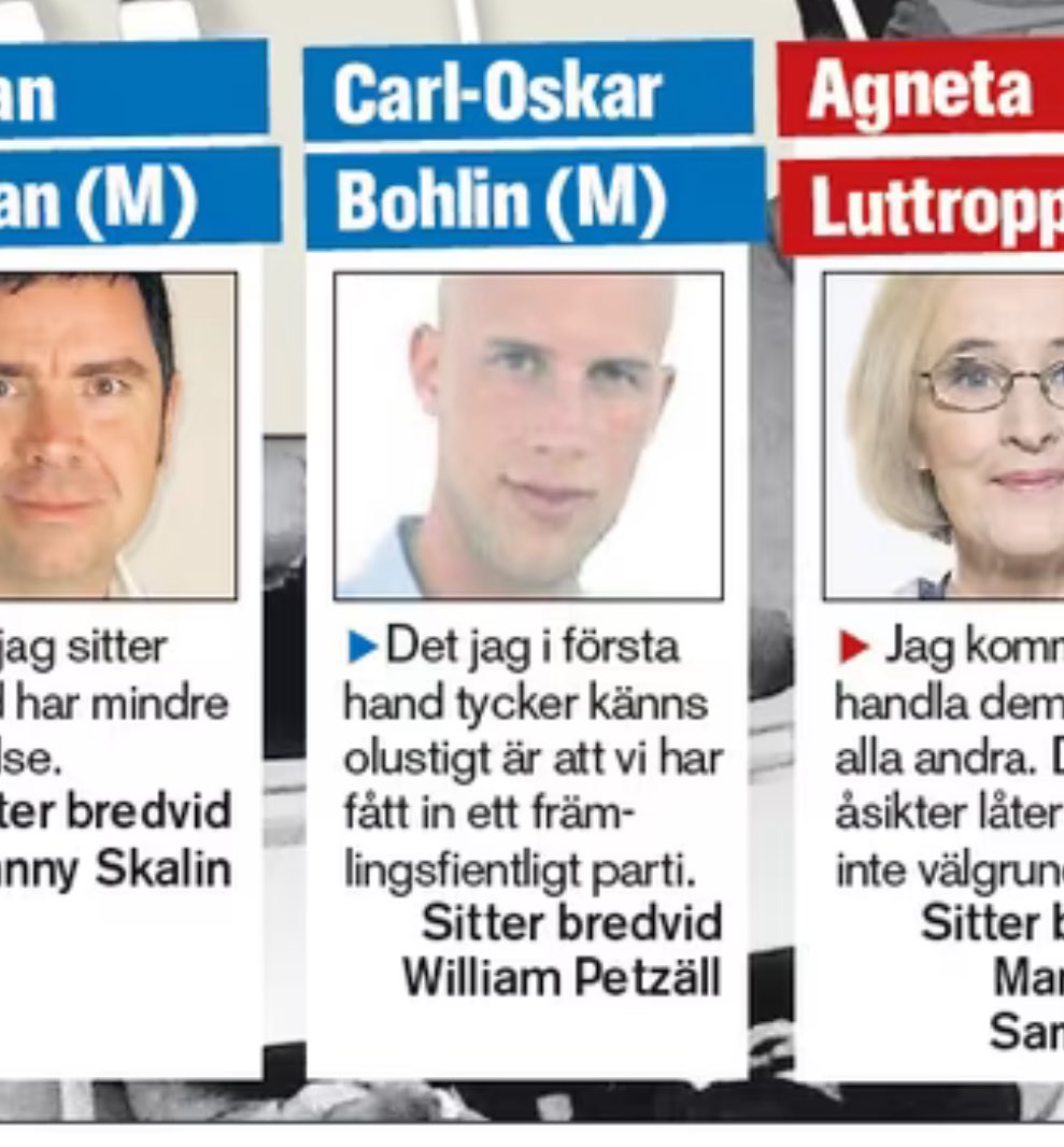 Sedan röstade han för en migrationspolitik uppgörelse med Miljöpartiet, vilken ledde till att han femton år senare trakasserades utanför riksdagen av de kriminella migranter som han själv släppt in i landet…