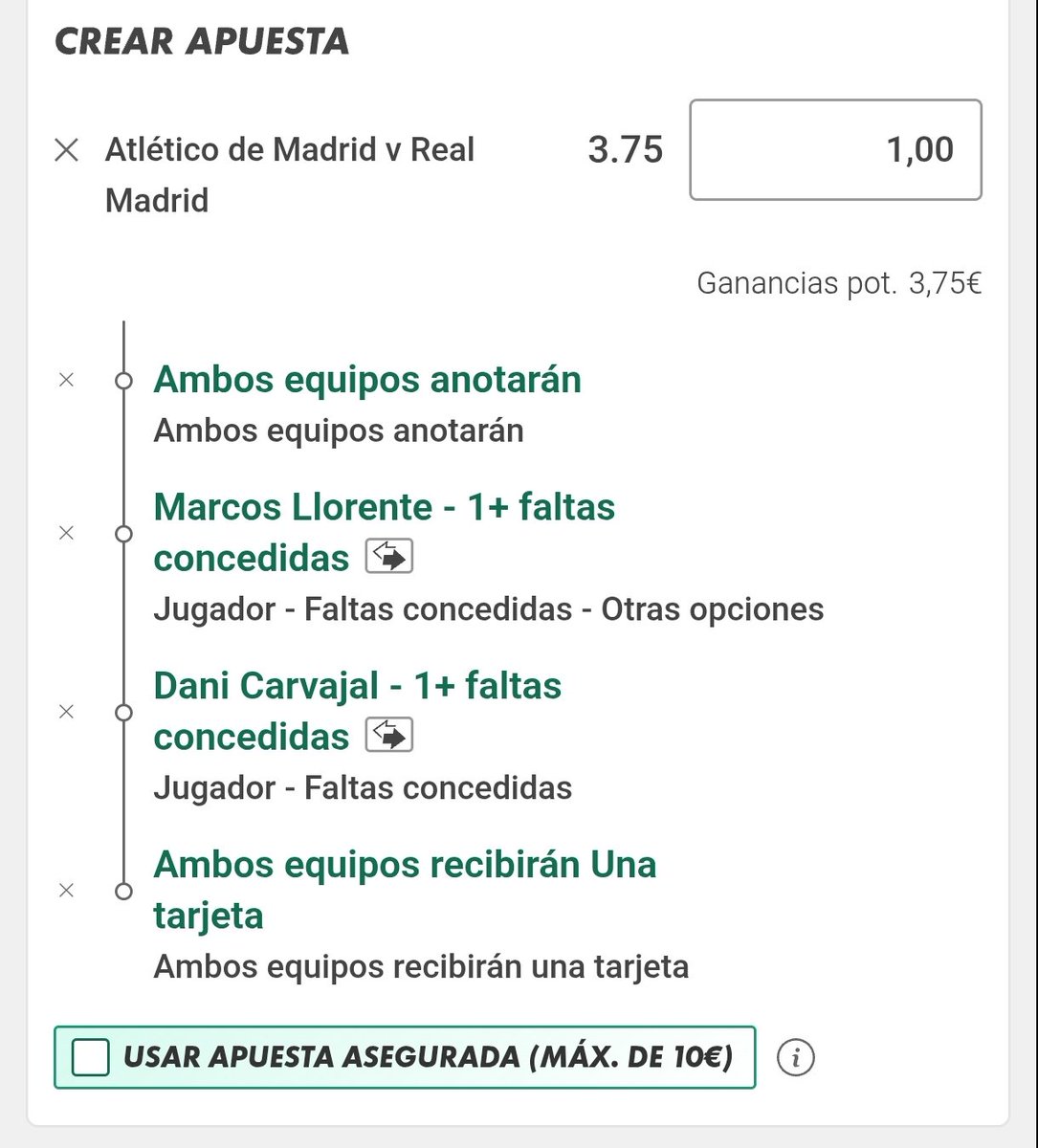 🔥 DERBI DE MADRID 🔥
⚽ Atleti 🆚 Real Madrid

👉 Pick especial:
✅ Ambos marcan
✅ Ambos reciben tarjeta
✅ Faltas aseguradas en el Calderón

La intensidad nunca falla en este partido 💥
#DerbiMadrileño #LALIGAEASPORTS #JVBSportsBets #derbi

<a href="/Pickeando_web/">PICKEANDO</a>