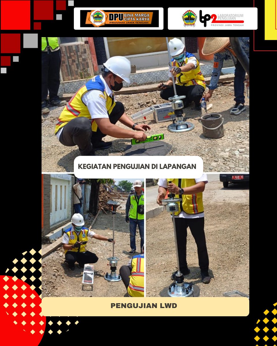Bp2ProvJtg's tweet image. Pengujian Lapangan LWD (Light Weight Deflectometer) dan Sandcone pada Ruas Jepara - Kedungmalang - Pecangaan.

#NgopeniNglakoni #AhmadLuthfi #Pengujian
@dpubmckjateng
@humasjateng
@provjateng
@DPRDJateng