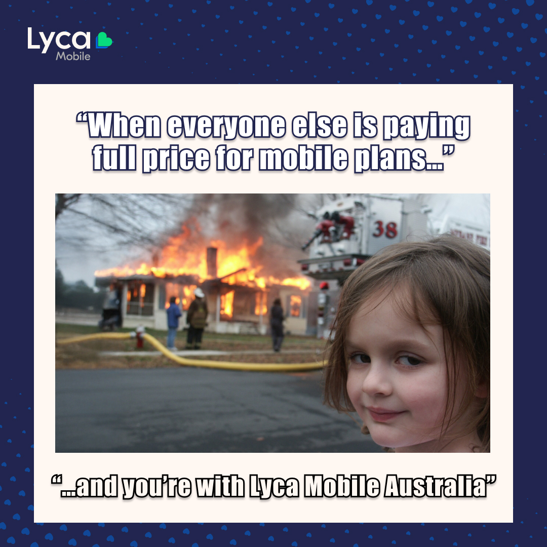 Why pay more when you can save (and smile) with Lyca Mobile?
👉 Switch today &amp; keep more money in your pocket!

#LycaMobileAU #MemeTime #SaveWithLyca