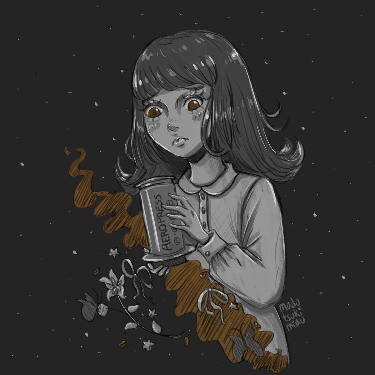 madotsukidoll's tweet photo. #CLIPSTUDIO #ilustration #ilustracion #ilustradora #ilustracionchile #ilustradorachile #gothart #goth #kawaii #coffeelover #conceptart #coffeeilustration #coffee #coffeedate #dripcoffee #filteredcoffee #pourover #brewedcoffee #aeropress https://t.co/4P0gLMWol8
